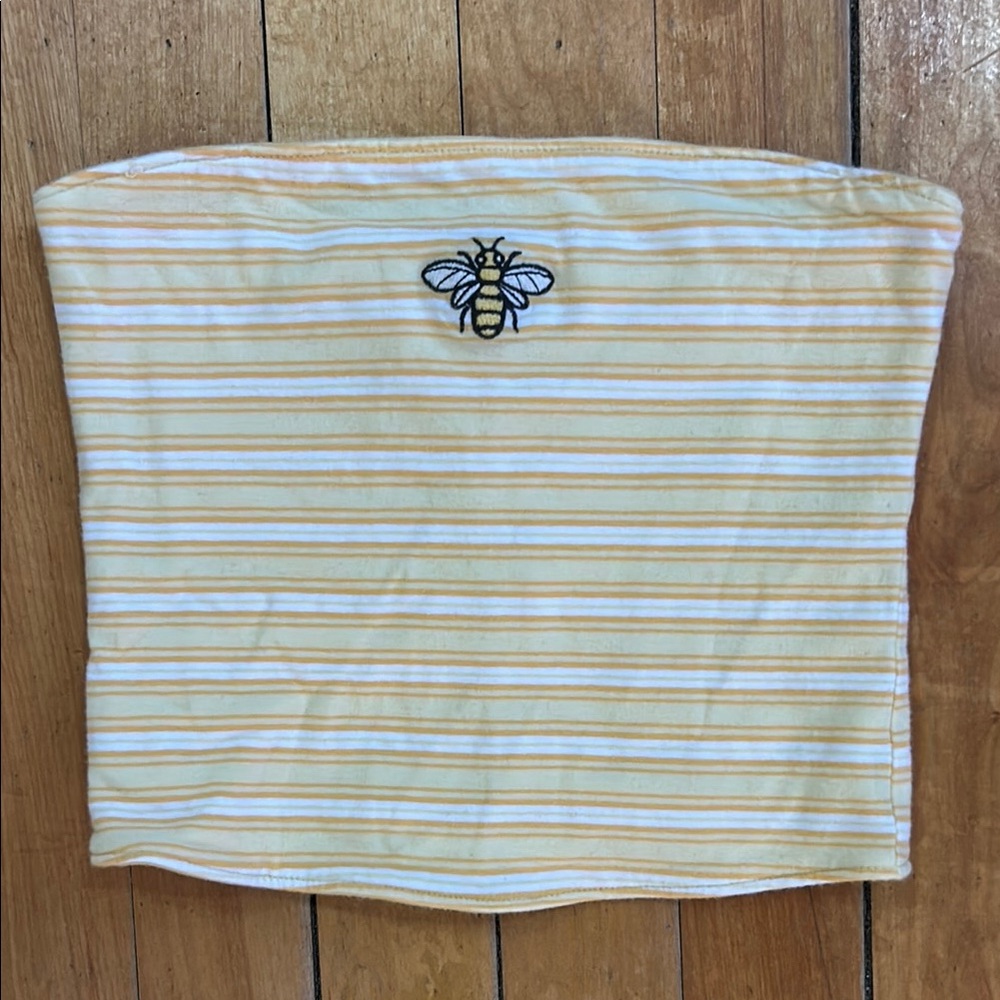 HOLLISTER reversible tube top bee XS